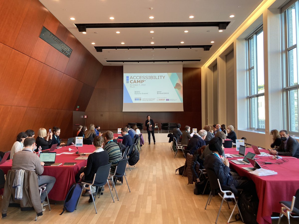 Ready, set, go! The Accessibility Camp hosted by <a href="/FondazioneLIA/">Fondazione LIA</a> is starting!

A lot of friends from the accessibility digital publishing community… in person!

Thanks to <a href="/aldusnet/">Aldus Network</a> for the support