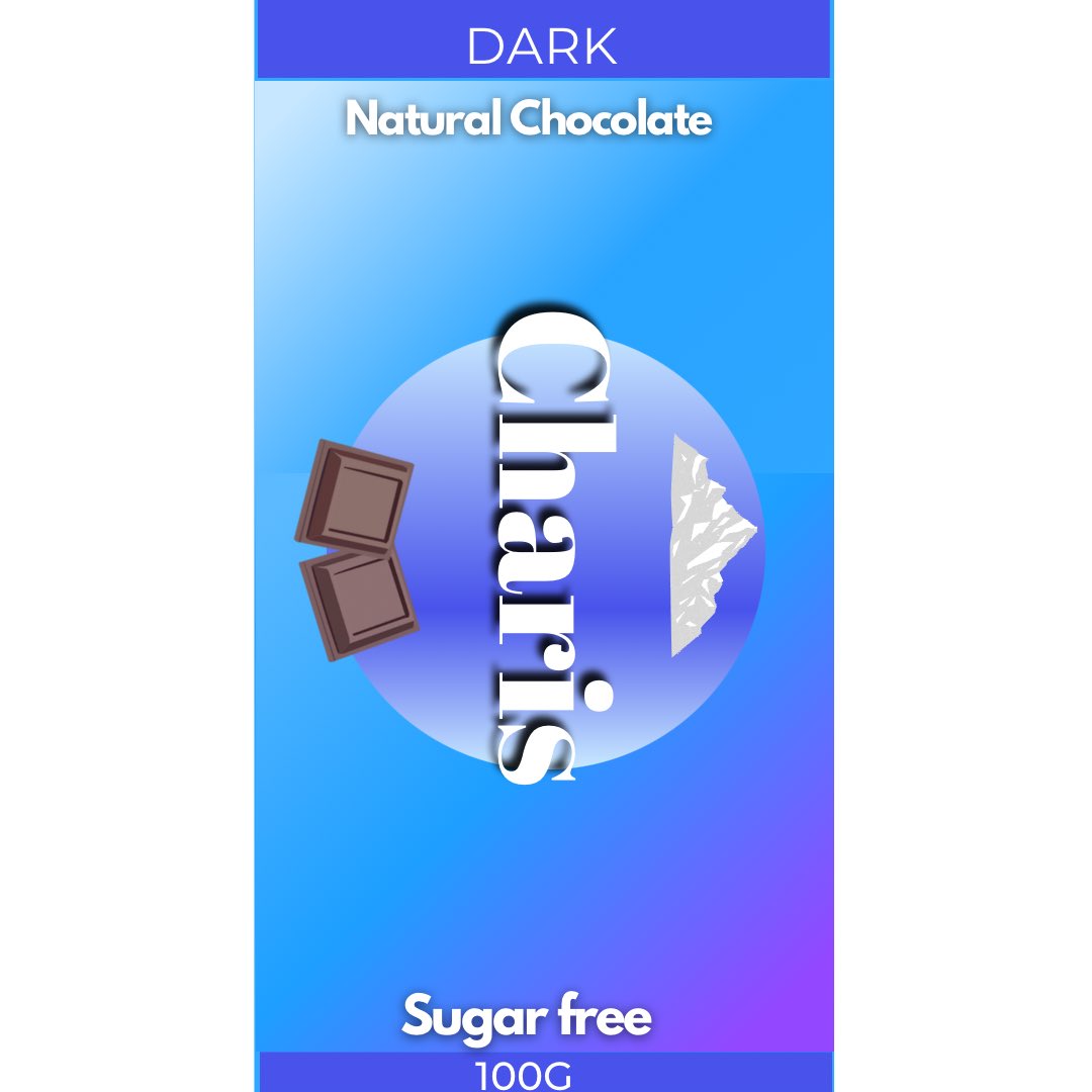 Charis_choco's tweet photo. Charis Dark chocolate wrapper design
#charischocolate #charis #chocolate #sugarfree #healthy https://t.co/yoRnNPhgpU