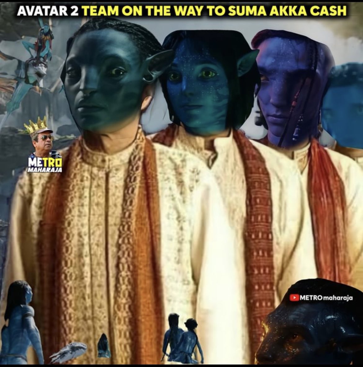 Ravitej71801011's tweet photo. #suma akka show ki vastay ado sentiment
#Avatar2 #AvatarTheWayOfTheWater #Avatar2Trailer #sumacash #cashshow #telugumemes #MEMES https://t.co/r14jxbakyn