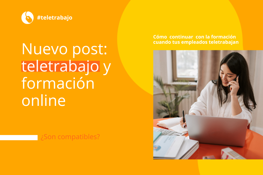 ¿Crees que el teletrabajo y la formación son compatibles?  En nuestro post hablamos sobre cómo se pueden complementar. Échale un vistazo. 

bit.ly/3FSrN0W
#teletrabajo #elearning #formacion #online
