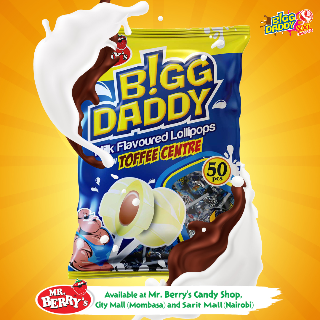 BiggDaddypops's tweet photo. Nothing brings you peace like Bigg Daddy Milk Flavour with Toffee centre. #berrytastic #biggdaddylollipops  #mrberrys #candyshops #monday #motivationalmonday #mcm https://t.co/MyEjyMlAMW