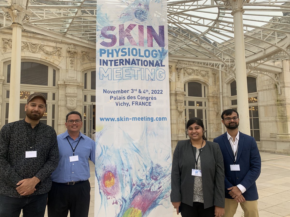 Skin homeostasis & inflammation lab (@jamora_lab) on Twitter photo Congratulations to @edrissyousuf, <a href="/DyutiSaha/">Dyuti Saha</a> and <a href="/TanayBhatt/">Tanay Bhatt</a> who were among nine junior scientists selected and invited by the scientific committee of Skin Physiology International Meeting #SPIM2022 for an oral presentation of their research.
<a href="/DBT_inStem/">iBRIC-inStem</a> <a href="/DBTIndia/">Department of Biotechnology</a> #DermTwitter Congratulations to @edrissyousuf, <a href="/DyutiSaha/">Dyuti Saha</a> and <a href="/TanayBhatt/">Tanay Bhatt</a> who were among nine junior scientists selected and invited by the scientific committee of Skin Physiology International Meeting #SPIM2022 for an oral presentation of their research.
<a href="/DBT_inStem/">iBRIC-inStem</a> <a href="/DBTIndia/">Department of Biotechnology</a> #DermTwitter