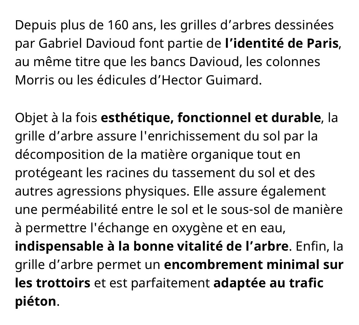 BGianeselli's tweet photo. Pourquoi signer la pétition pour le retour des grilles d’arbres ? 

1️⃣ Parce qu’on n’a jamais trouvé mieux pour intégrer un arbre en milieu urbain et que cet objet fait partie de notre #patrimoine. 

✍️Pour signer : https://t.co/Mo3QSp8N9D

#RemettezLesGrillesDArbres https://t.co/1a5g9vkmqz