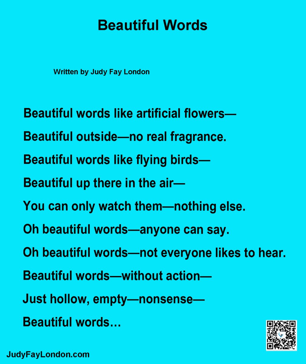#poem #PoemADay #poet #poetry #beautifulwords #Website #freebooks #Writer #author #DogLover #speaker #motivationalspeaker 
judyfaylondon.com/2022/11/04/bea…