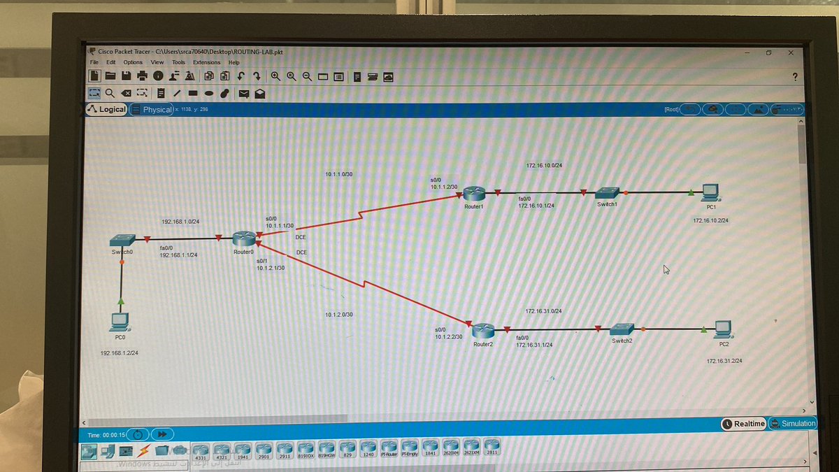 Packettracer4's tweet image. حل واجب لاحد الطلاب عن طريق انشاء شبكة متكاملة والربط بينهم باستخدام بروتكول ospf