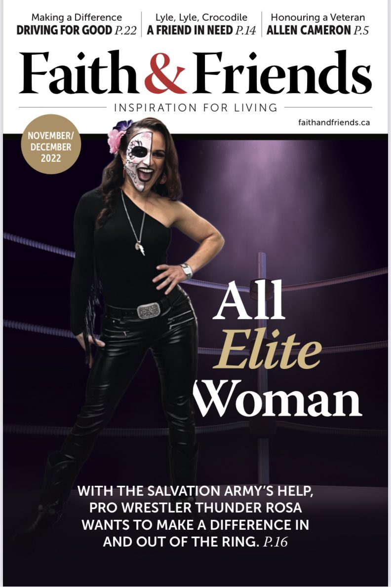 salarmysatx's tweet photo. Check out @thunderrosa22 in the latest issue of #FaithAndFriends magazine, in which she discusses her years of supporting #TheSalvationArmy.
https://t.co/BKIVK98xJJ https://t.co/4gzhwzjvxh