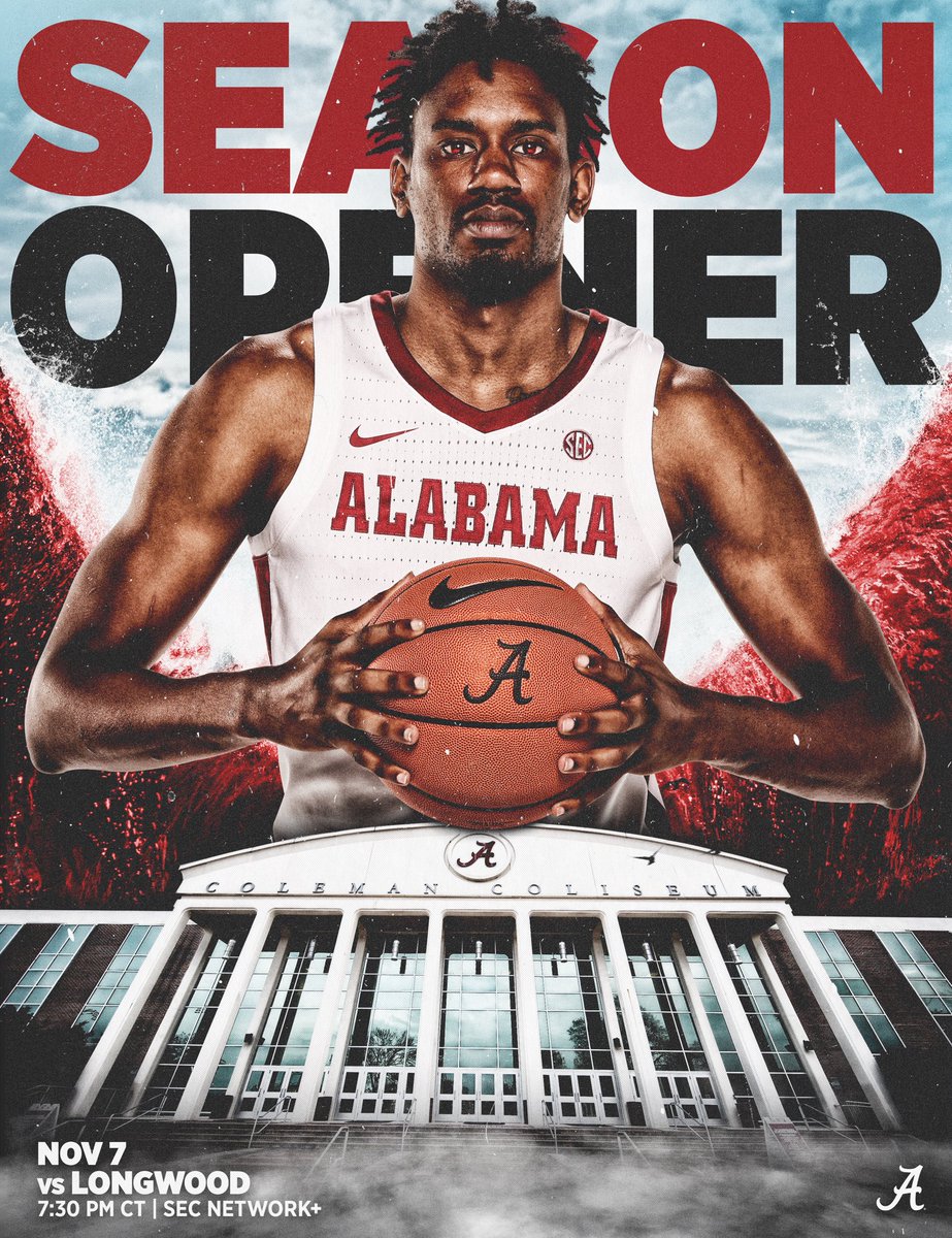 𝐁𝐚𝐦𝐚 𝐁𝐚𝐬𝐤𝐞𝐭𝐛𝐚𝐥𝐥 𝐢𝐬 𝐁𝐚𝐜𝐤‼️
See you at Coleman Coliseum tonight! #RollTide