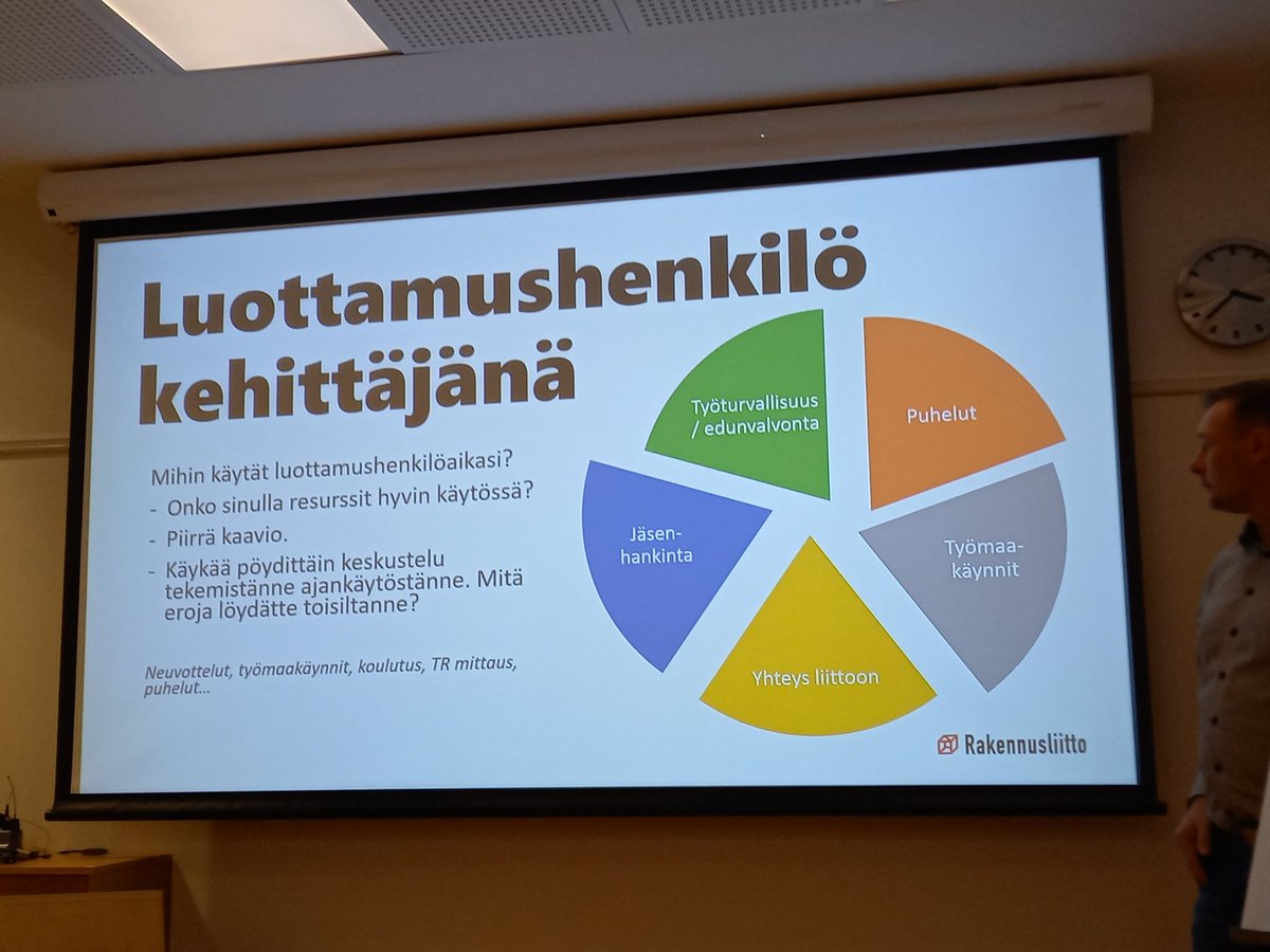 JpTanskanen's tweet photo. Kehittävä koulutuspä takana Oulussa, mukavassa seurassa 25 Ltm/Tsv voimin 🙂 kiitos. #Rakennusliitto #workpower #raksa https://t.co/xzleZbdZYy