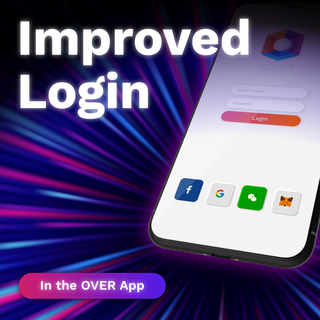 OVRtheReality's tweet image. 🥳OVER App login just got a lot easier!
 
The app now allows you to log in using any social media account.
 
Now the road to the #OVERMetaverse is even shorter &amp;gt;&amp;gt;&amp;gt; with fewer taps!

📱Download the App &amp;gt;&amp;gt; overthereality.ai/qrcode/

✅Try it out!

#overapp #comeonOVER #overthereality