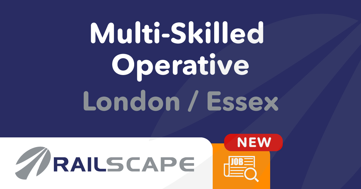 Railscape are currently seeking mobile multi-skilled operatives to work on a mixture of reactive and project works across in the Essex/London area.

Read more: bit.ly/3WDigRl

#jobvacancies #newjob #jobs #railwayjobs #essexjobs
