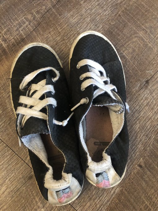 My shoes are up !!! They are pretty smelly and dirty ! I wear them socks no socks we&rsquo;ve been through<a href="/tag/feet"class="tags"><span>#feet</span></a><a href="/tag/dirtyshoes"class="tags"><span>#dirtyshoes</span></a><a href="/tag/dmme"class="tags"><span>#dmme</span></a><a href="/tag/smellyshoes"class="tags"><span>#smellyshoes</span></a><a href="/tag/feetfinder"class="tags"><span>#feetfinder</span></a>