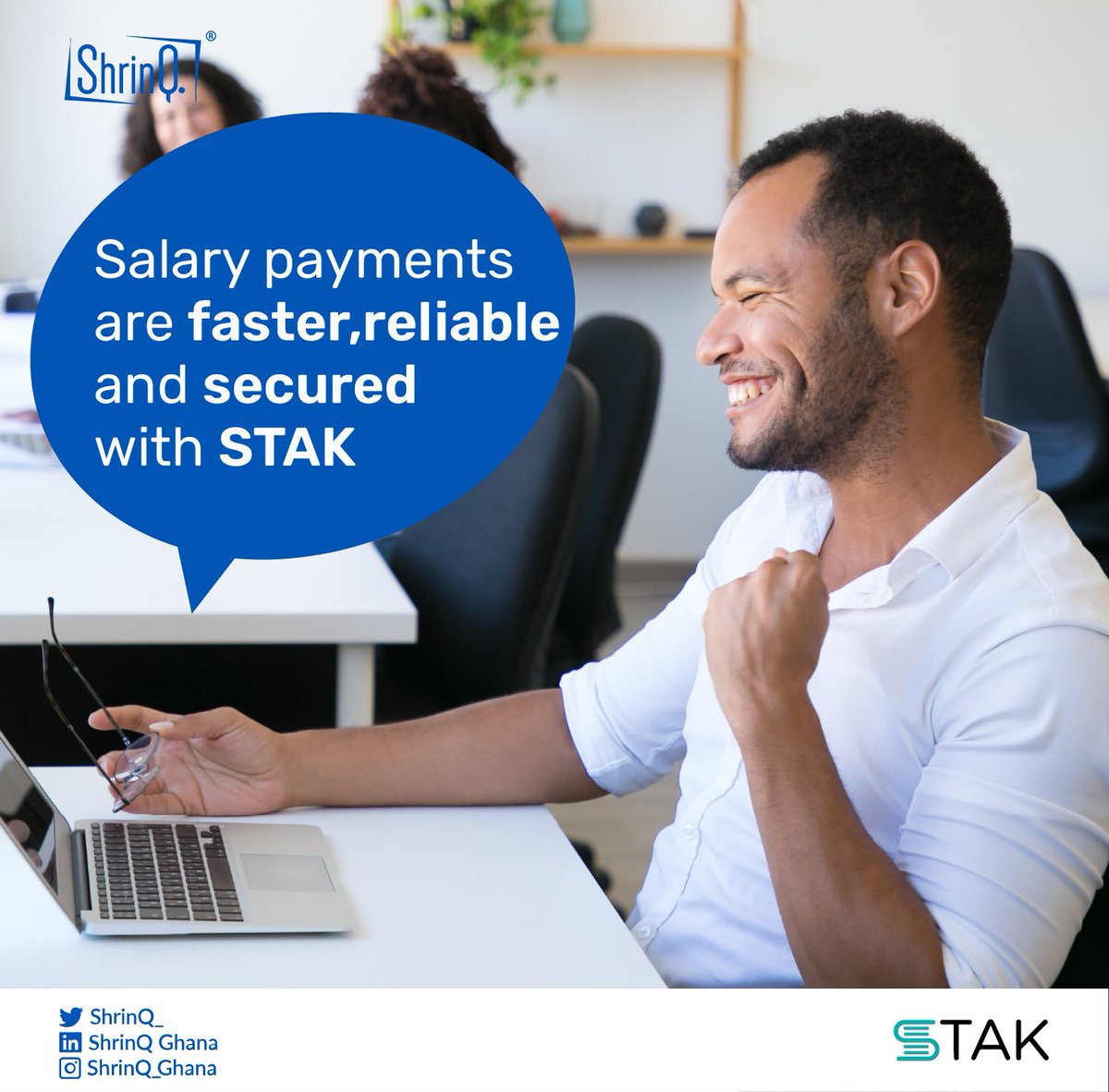 shrinqghana's tweet photo. Do away with the monthly stress you go through when paying salaries!!!!
STAK is here to help you.
Contact ShrinQ Ghana now!!!!
#shrinqghana
#stakerp
#digitalinnovation
#digitalization
#softwaredeveloper
#ghanatechsummit
#technology https://t.co/YTM49RMLhb