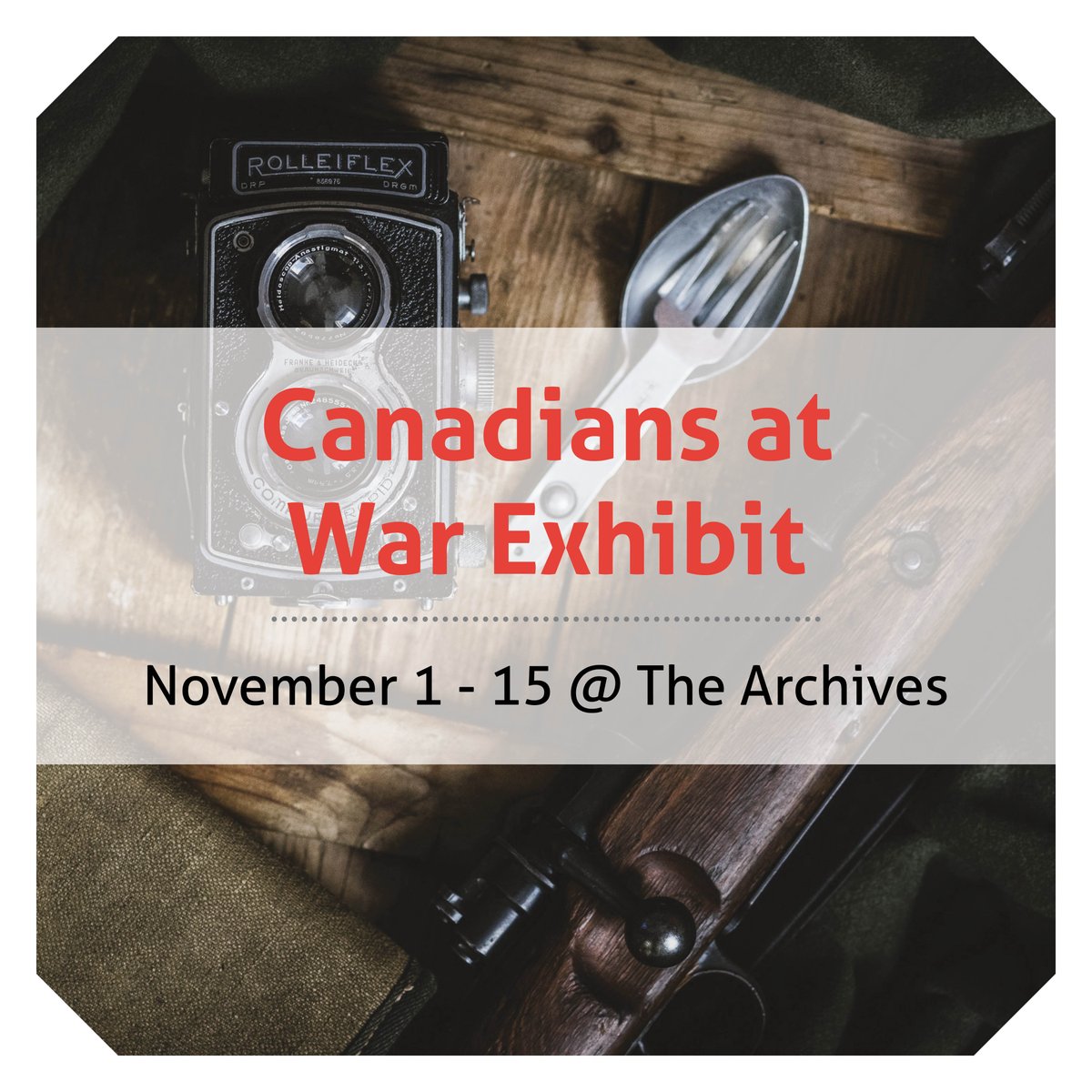 Veterans week is from November 5-11th. In honour of those who have served, consider attending our Remembrance Day Gathering this Friday at 10:30am at the Town Hall Council Chambers.

Also happening until November 15 is the Canadians at War Exhibit at the Wasaga Beach archives.