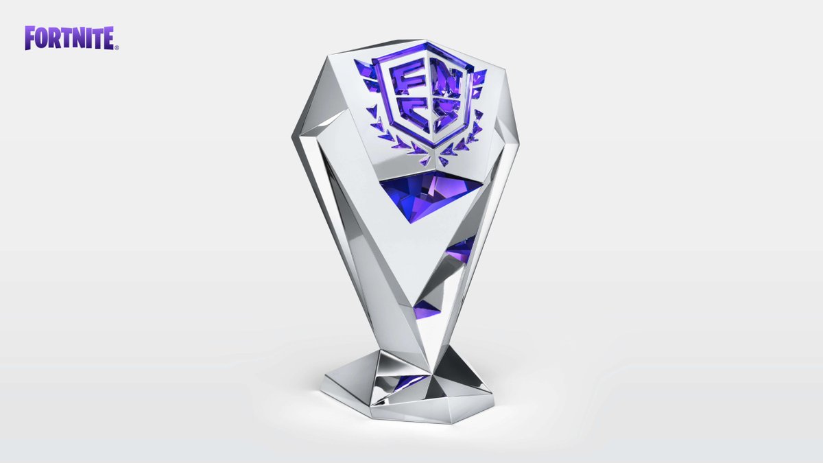 Here's a look at the FNCS Invitational 2022 Trophy! Designed by Swarovski. #Fortnite