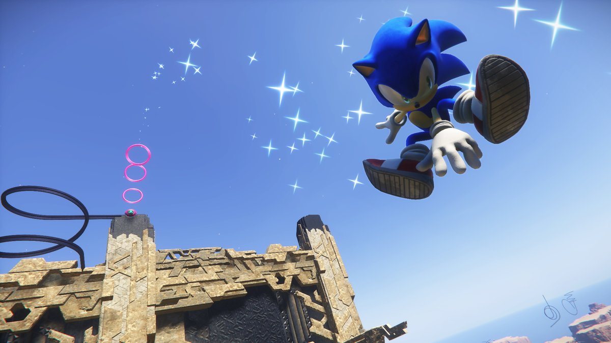 gameinformer's tweet image. Sonic Frontiers expands the speedy blue hedgehog's world in a ton of ways. While this new formula is still a little rough around the edges, this is the best 3D Sonic game we've gotten in a long, long time.

Our review: gameinformer.com/review/sonic-f…