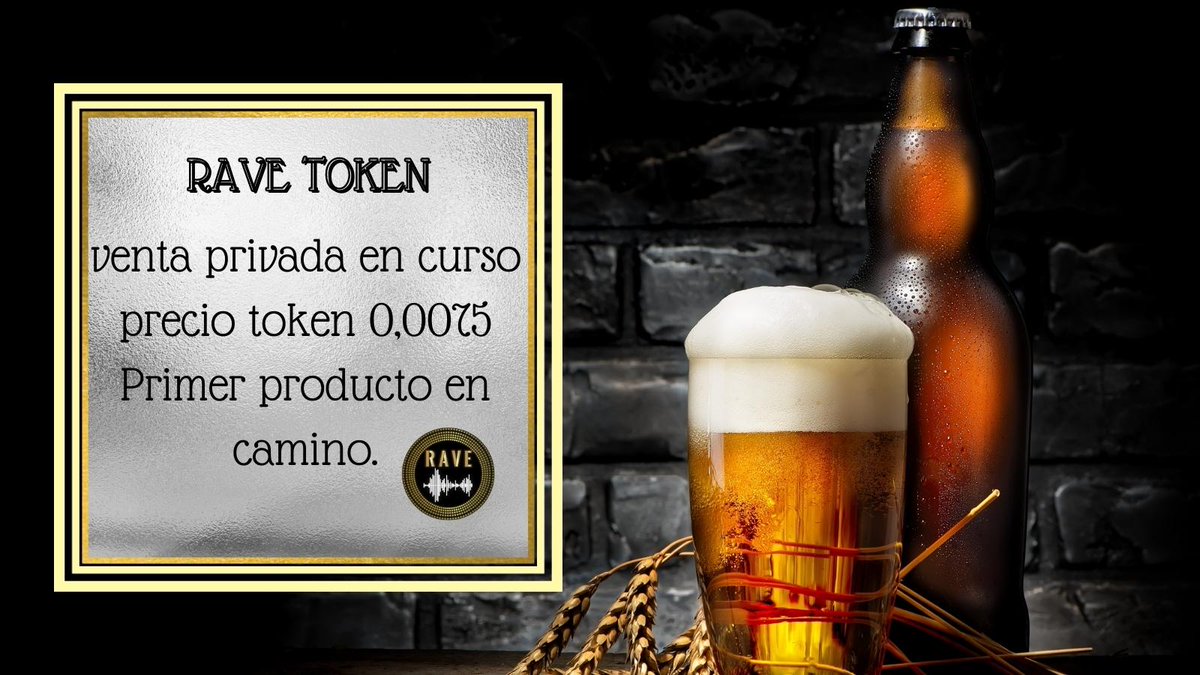 #RAVE 
Venta privada en curso✅
Producto en proceso de etiquetado✅
 Sorteos activos✅
 Entra e infórmate como participar🤑🤑

grupo oficial: t.me/RAVEOFICIAL
web: ravetoken.es

#BSC #altcoins #BSCGemAlert #Crypto #privatesale #cryptocurrency #BTC