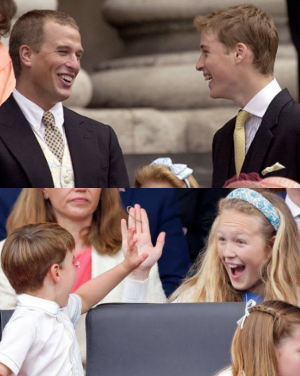 jandai8's tweet image. 🥰❤️❤️ #PeterPhillips #PrinceWillam #SavannahPhillips  #PrinceLouis