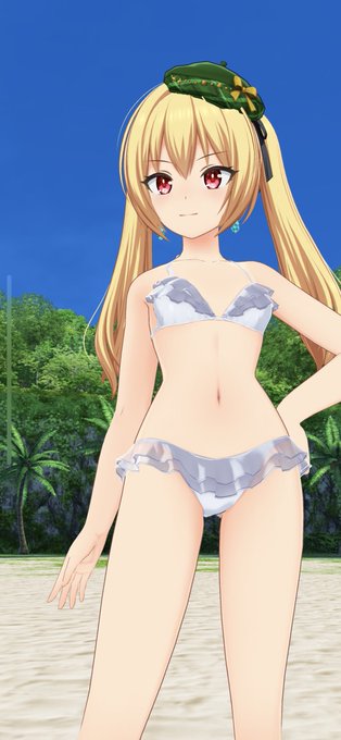 水着の色変えたんですけどね。
素晴らしい。 