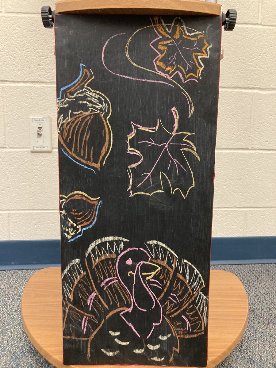 ACHS_Principal's tweet photo. Why did @ParkerLo0 draw this great piece? A-Burch loves Turkey. B-It’s the season C-Burch attended Va Tech. #TalentedTitans https://t.co/t6oaCQJYSm