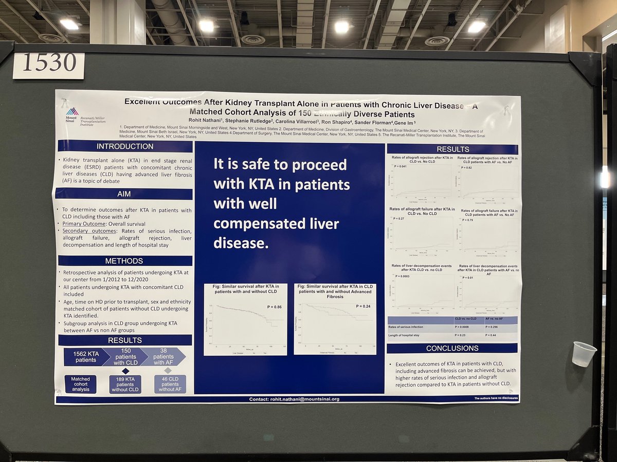 Attended my first @AASLDtweets #TLM22!

Had the opportunity to present my research to and see the work of hepatologists from all over the world!

Thank you @AASLDFoundation for recognizing and supporting my work with the abstract award!

@slrchiefs @MountSinaiLiver