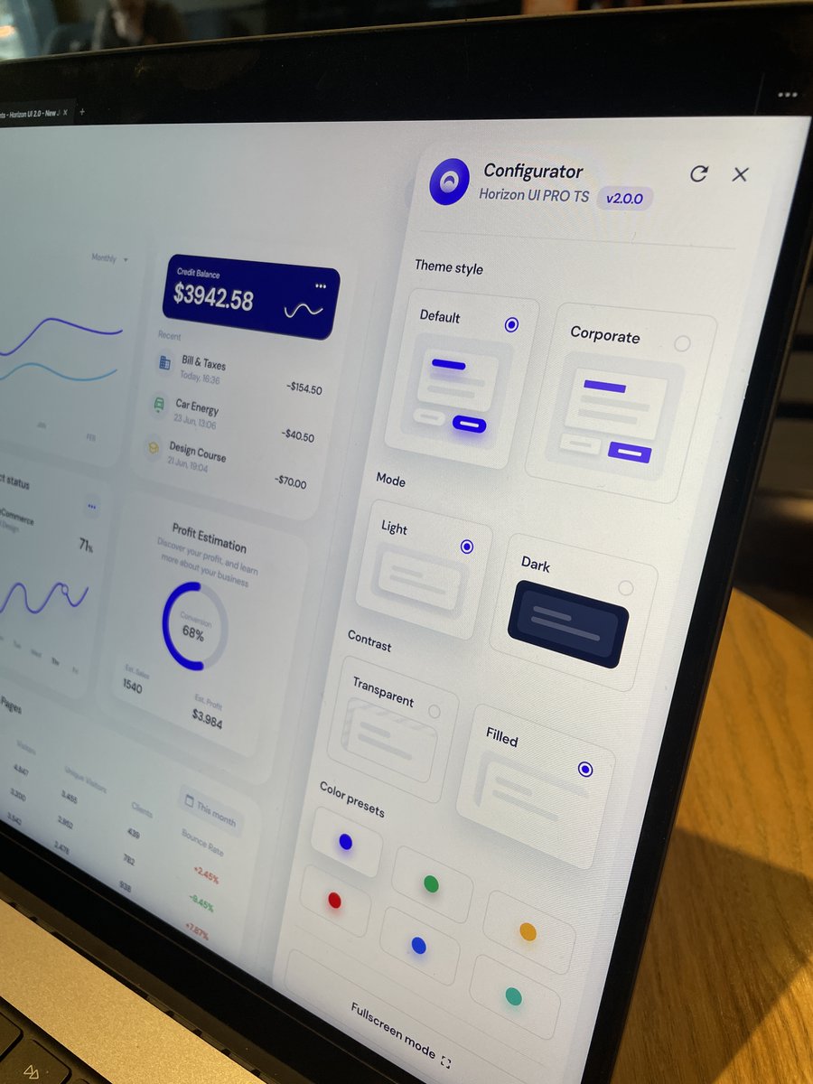 fredycraciun's tweet image. Here is a small sneak-peek picture of the new configurator feature that will be available in Horizon UI 2.0 😍

@horizon_ui #reactjs #chakraui