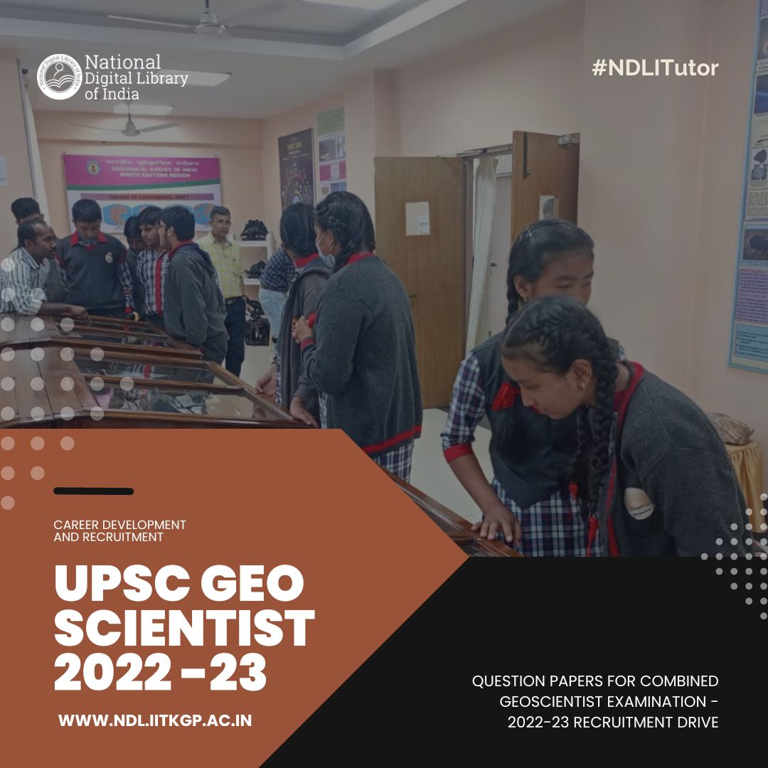 NDLIndia's tweet photo. 👩‍🎓 *ATTENTION #UPSC #CGEE ASPIRANTS* 👨‍🎓

For candidates preparing for the #prelims in feb, here are previous years question papers for your #examprep from #NDLITutor archives: https://t.co/Q8T9Z3X4Jd

#GeoScience #GovernmentJobs #india #GSI #onelibraryallofindia #learnsharegrow https://t.co/G6NjL4aQ9G