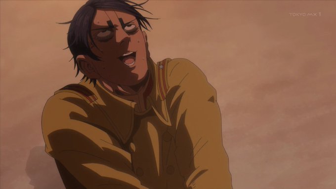 鯉登少尉こわれちゃった… #goldenkamuy #tokyomx 