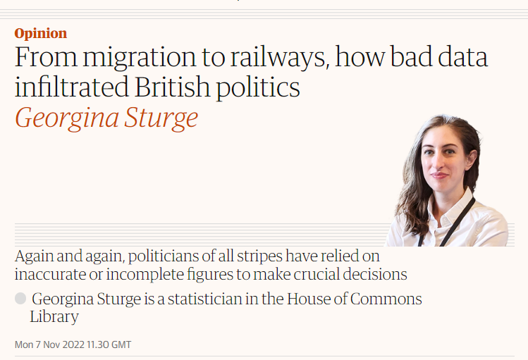 A piece by yours truly for the Guardian on the scourge of bad data 📊
 theguardian.com/commentisfree/…