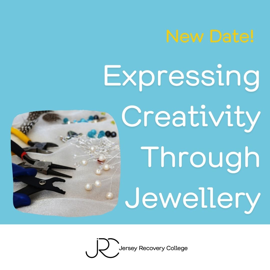 New date! This course explores why crafts can be beneficial for managing our wellbeing, and allows you to try out (and take home!) some beaded jewellery of your own. No experience or tools necessary. Saturday, 3rd December 1-4pm. #jerseyci Enrol here: recovery.je/courses