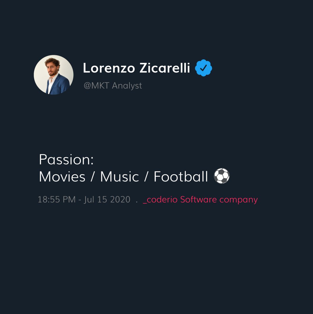 coderio_'s tweet photo. We #love having you #OnBoard 🚀 Meet Lorenzo on https://t.co/qZU9jZPwpH #coderio #coderian #CoderianSpirit #BeCoderian #DreamTeam #IT #design #MKT #passion #community #WeLoveRemote
🧵3/3🧵 https://t.co/uvym3Pi39r