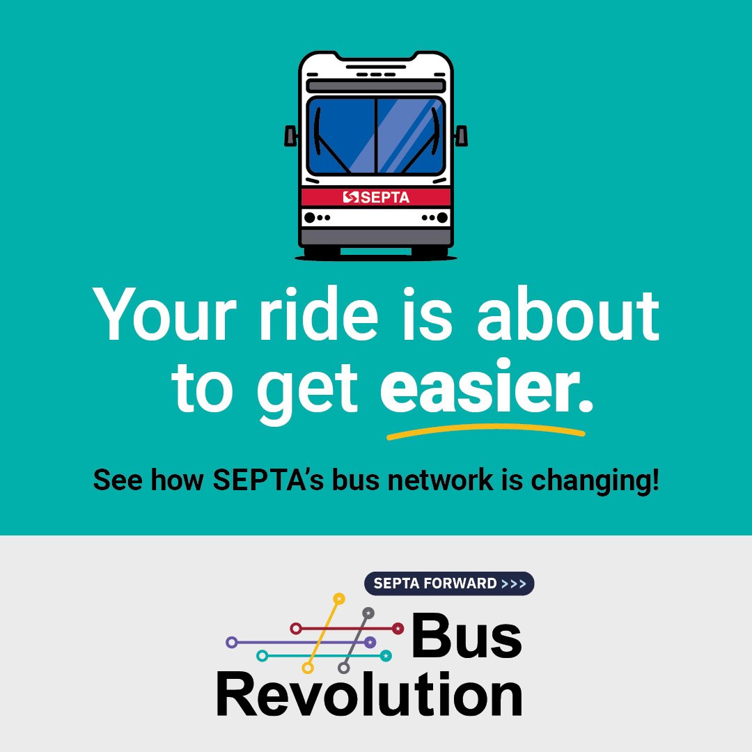 tmabucks's tweet photo. This week is the @SEPTAPHILLY Bus Revolution Open House in lower #BucksCounty! The Bus Revolution is a community effort & #SETPA needs your help to keep every rider – and future rider – informed! https://t.co/rlqMoBh5Cw
@BucksCountyGovt | @511PAPhilly https://t.co/5hFlrzsIHz