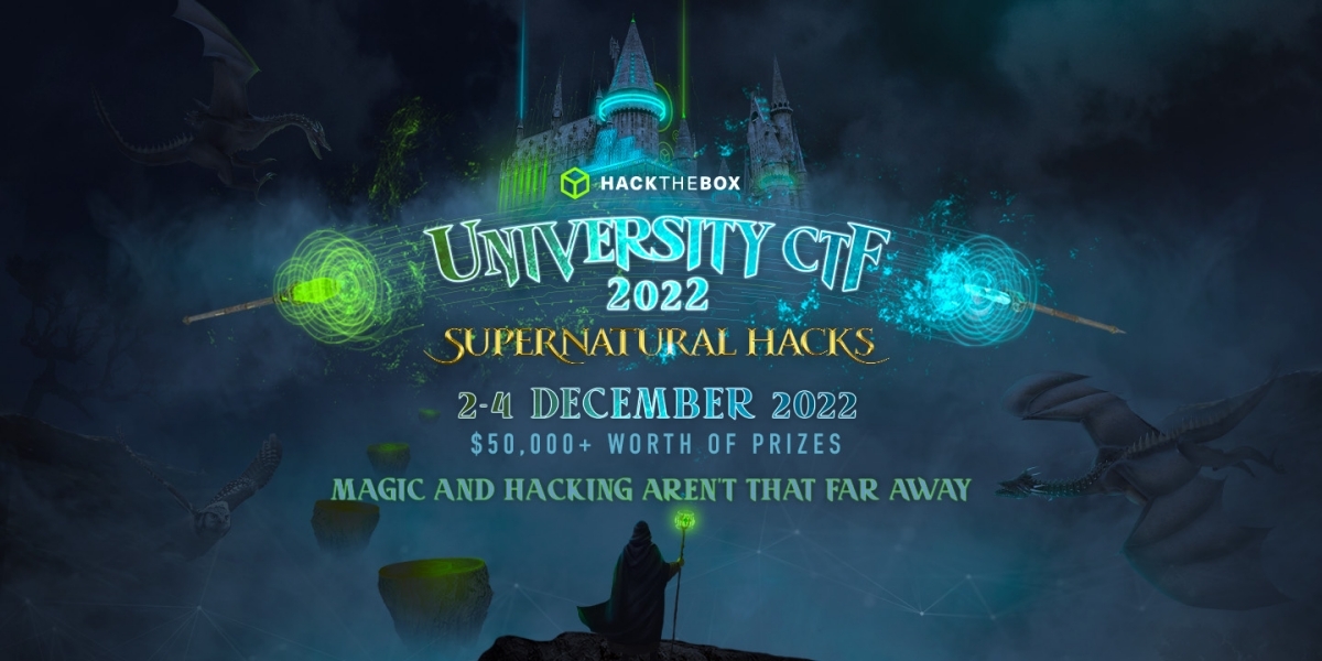 hackthebox_eu's tweet photo. Turns out that #hacking and magic aren't that far away... 🪄
Welcome to the magical world of #HTBUniversityCTF22! Are you brave enough to join the #SupernaturalHacks tournament?
Join the best #capturetheflag competition for students: https://t.co/Q5f78CgBeo
#HackTheBox #CTF https://t.co/ldFoZu6sMo