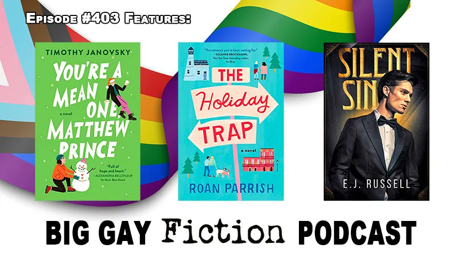This week we've got reviews of holiday romances by @timothyjanovsky and <a href="/RoanParrish/">Roan Parrish</a> , plus a historical from <a href="/EJ_Russell/">E.J. Russell</a> (which includes an audiobook excerpt). We also talk about season two of "Young Royals" on <a href="/netflix/">Netflix</a>. Get episode 403 at jeffandwill.com/biggayfictionp…