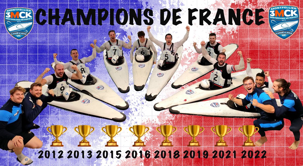 CHAMPIONS DE FRANCE 2022 🔥
#kayakpolo #canoepolo #canoekayak #ffck #canoe #kayak #polo #planetcanoe #montpellier #montpelliernow #montpelliersport #team #equipe #sport #gohardorgohome #engagement #france #performance #spectacular #sport #champion #titre