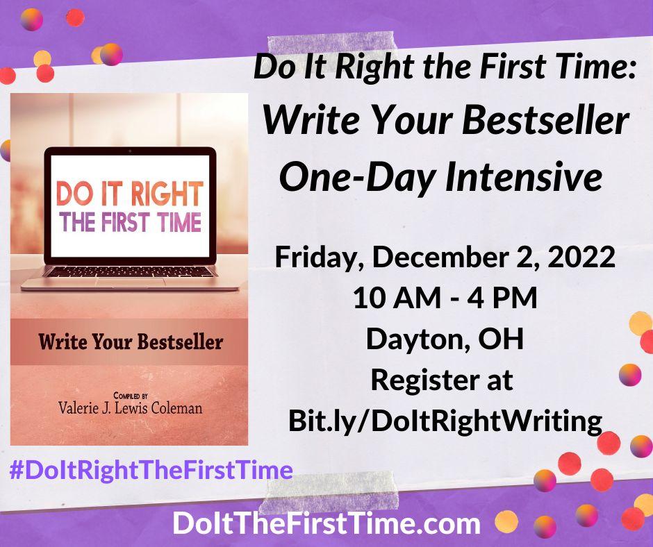 With hundreds of steps required to self-publish in excellence, here are the top three things every aspiring author must do to succeed. Master these strategies and more at the #DoItRightTheFirstTime Write Your Bestseller One-Day Intensive.
#PenOfTheWriter conta.cc/3NQjsNm
