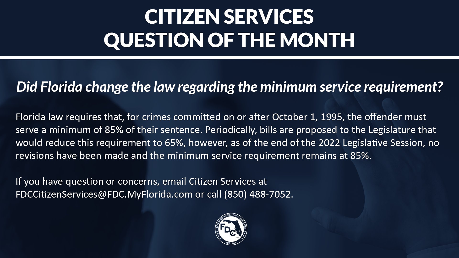 Florida Department of Corrections on Twitter "Learn more here https