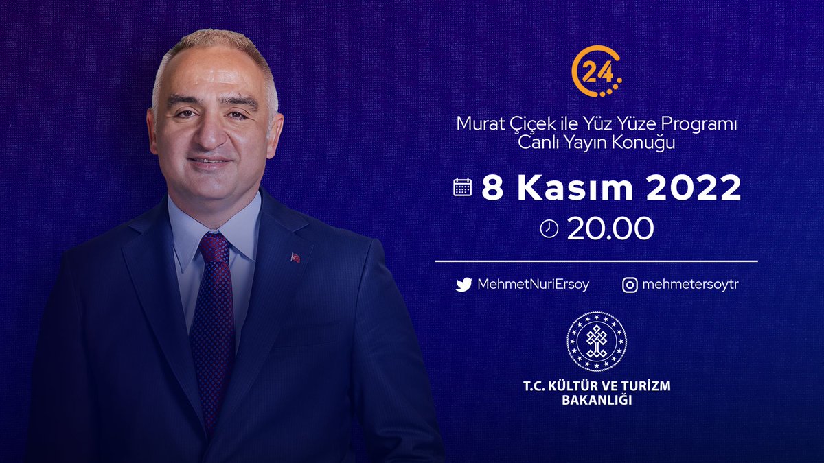 24 TV'de yayımlanacak olan "Murat Çiçek ile Yüz Yüze" programının canlı yayın konuğu olacağız.