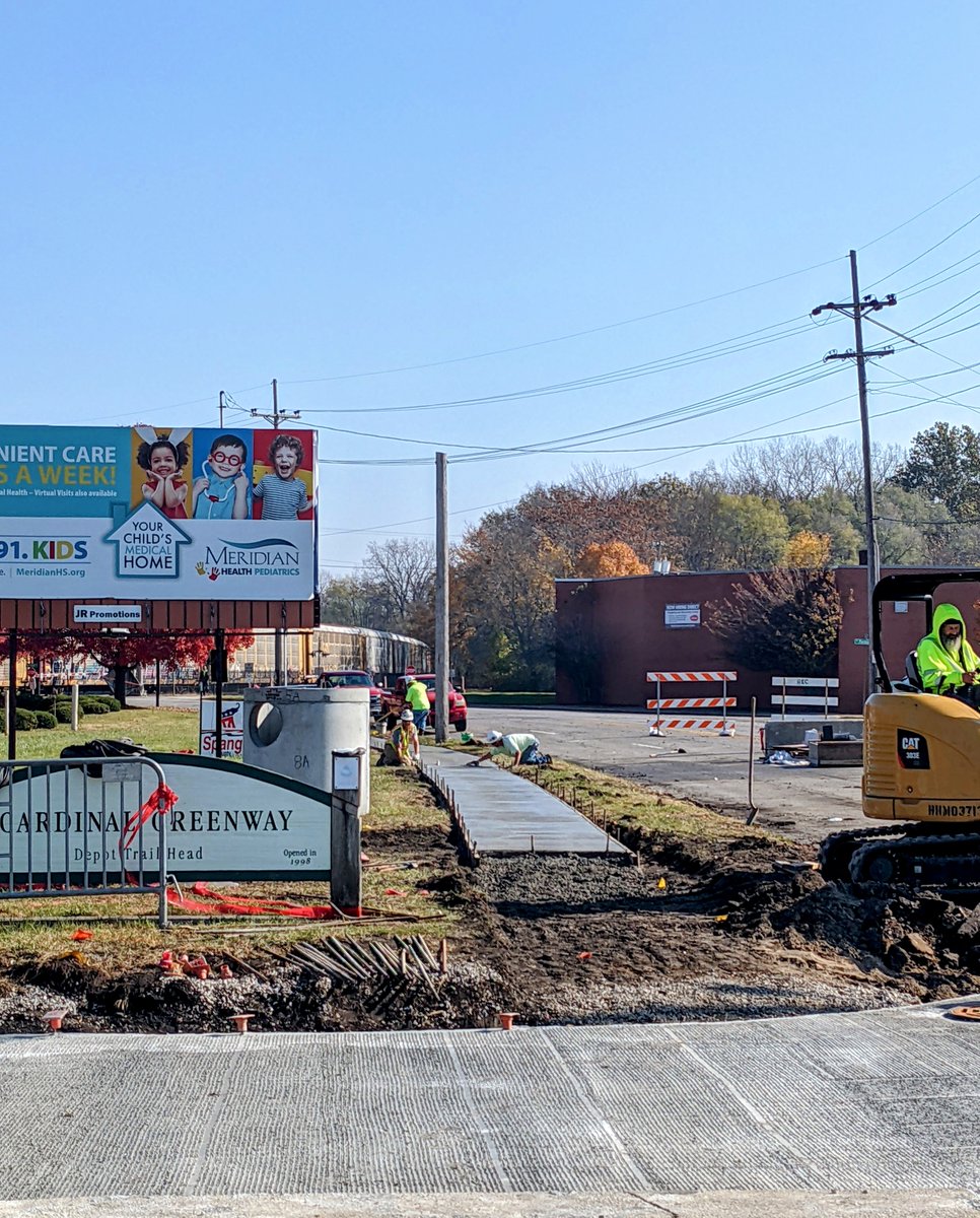 Today, we're grateful for ADA accessible sidewalks! Lots went in around the city this year, thanks to our in-house concrete crew, and the new one on Wysor was coming along nicely last week.