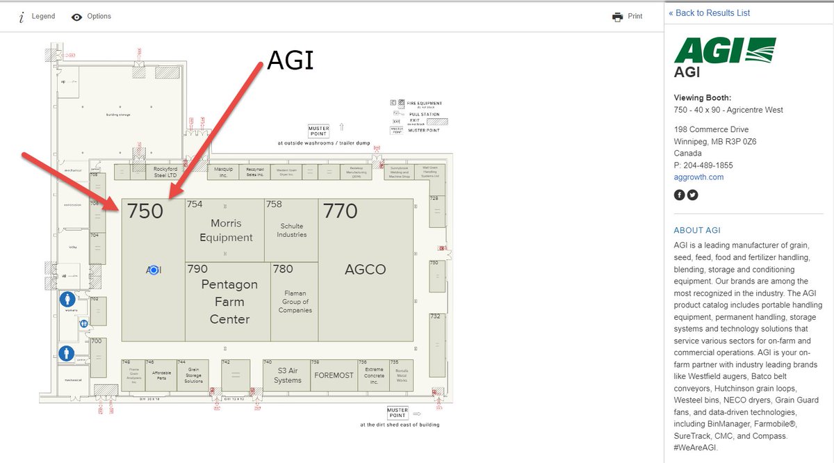 AGI Compass team members @Allan_AGI and @Kristy_AGI are on their way to #AgriTrade22 If you are planning on stopping by over the next few days, this is where you can find #AGICompass team at Agricentre West, booth # 750. #harvest22