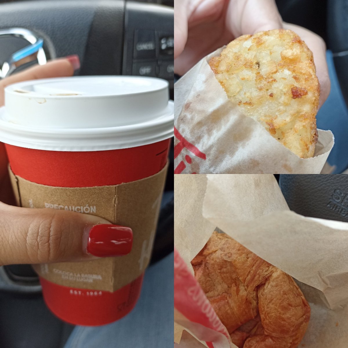 dianaeduarterdz's tweet photo. Un delicioso desayuno croissant con un huevito, salchicha y su papita ahh y cafecito 🥰 #desayunovirtual @GAMEZMARIO @MauroMoralesMtz https://t.co/z4Mp135e01