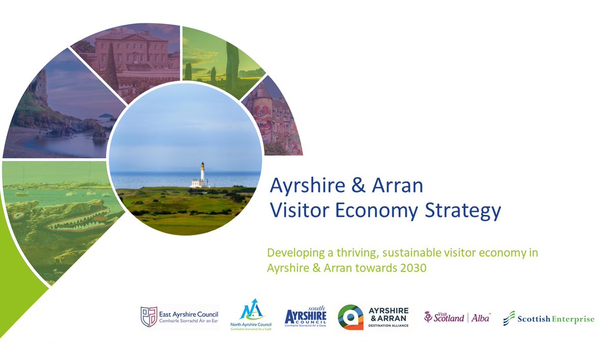 Help shape future priorities. Join us in Ayrshire & Arran for free regional workshops to develop a new Regional Visitor Economy Strategy. Taking place in Irvine, Kilmarnock, Ayr and Arran from 15 Nov. Read the details and register here ayrshireandarran.org/news