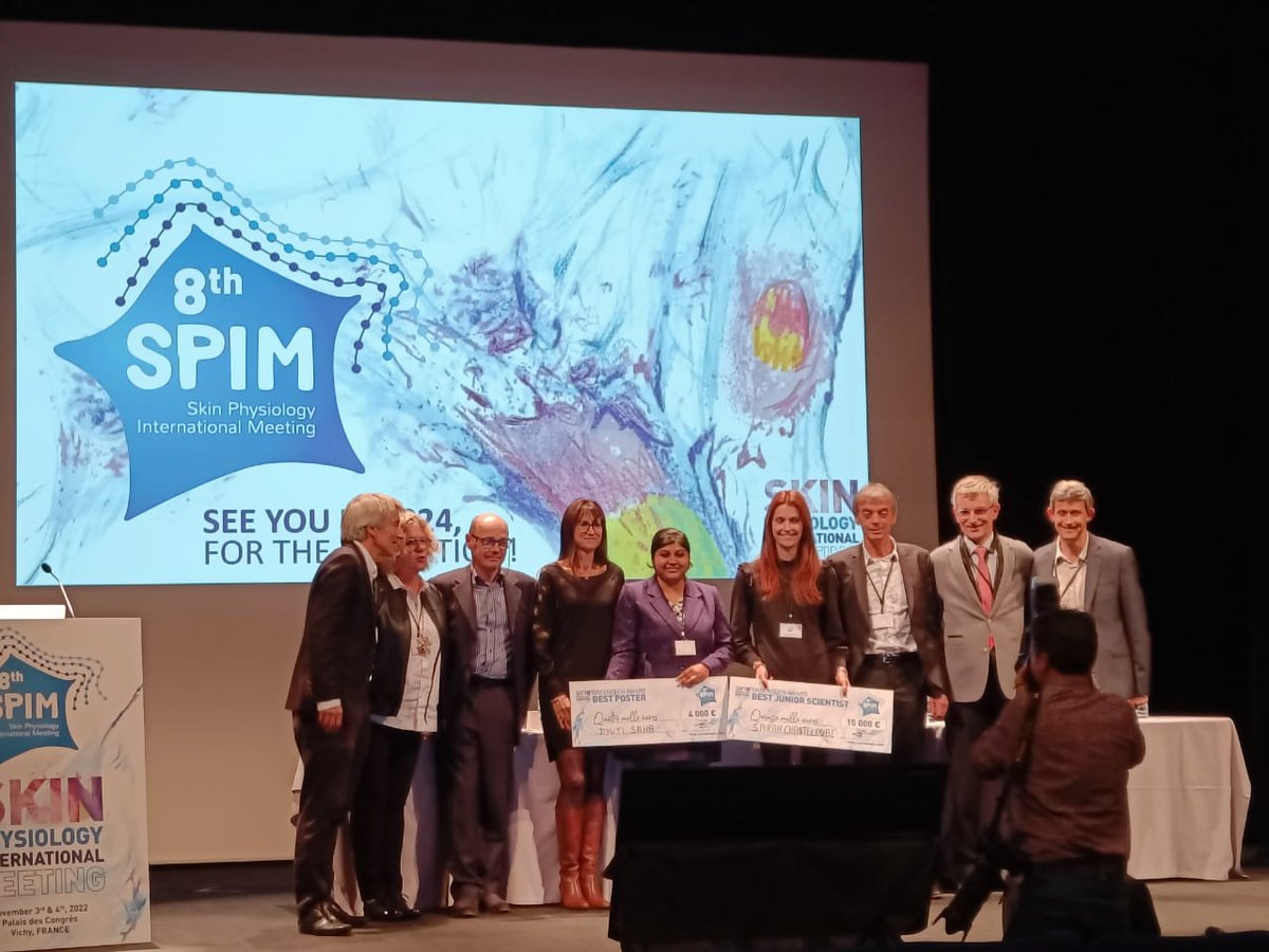 Skin homeostasis & inflammation lab (@jamora_lab) on Twitter photo We are pleased to announce that <a href="/DyutiSaha/">Dyuti Saha</a> won the Best Poster Award at the Skin Physiology International Meeting #SPIM2022 held in France.
She presented her work on the role of the #neuropeptide Substance P in #WoundHealing, led by her and <a href="/raniafz/">Rania Zaarour</a> at <a href="/Jamora_lab/">Skin homeostasis & inflammation lab</a>.
<a href="/DBT_inStem/">iBRIC-inStem</a> We are pleased to announce that <a href="/DyutiSaha/">Dyuti Saha</a> won the Best Poster Award at the Skin Physiology International Meeting #SPIM2022 held in France.
She presented her work on the role of the #neuropeptide Substance P in #WoundHealing, led by her and <a href="/raniafz/">Rania Zaarour</a> at <a href="/Jamora_lab/">Skin homeostasis & inflammation lab</a>.
<a href="/DBT_inStem/">iBRIC-inStem</a>