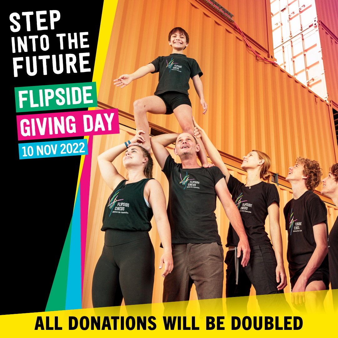 FlipsideCircus's tweet photo. Just two sleeps until Giving Day! Every donation will help us kit out and move in to the incredible new Brisbane Circus Centre, creating a space for artists and home for Brisbane's circus community 🎪 Support this great initiative by donating online 👉 https://t.co/7EKycVa4XH https://t.co/D92oswkUfV