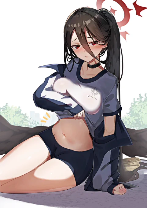 お腹はいいぞ... #ブルアカ  #いいおなかの日 