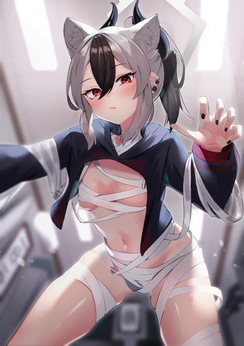 お腹はいいぞ... #ブルアカ  #いいおなかの日 