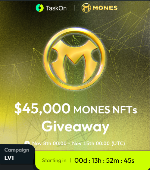 taskonxyz's tweet photo. 🌟New partnership announcement! 

🥁We are excited to announce our partnership with @MonesNFTs, a new generation of #NFT #games for true gamers, where players don't just click-to-earn!

🎉Stay tuned for our BIG joint #giveaway tomorrow！

🙌Jois us now ⬇
https://t.co/Ar1nBnwjME https://t.co/wktycO0D8L