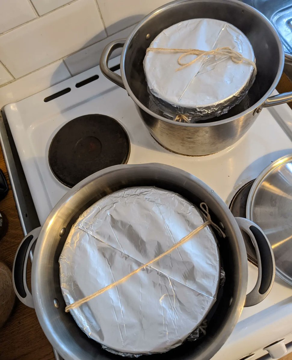 kashcahs's tweet photo. Christmas puds ✅

This might be the first time I've made Christmas pudding far enough in advance for it to mature a bit before we Cookie Monster it 😂

Does anyone "feed" theirs? I've never done that before (see previous comment 😉) and am now contemplating if I want to. https://t.co/HJIxRiB7R1