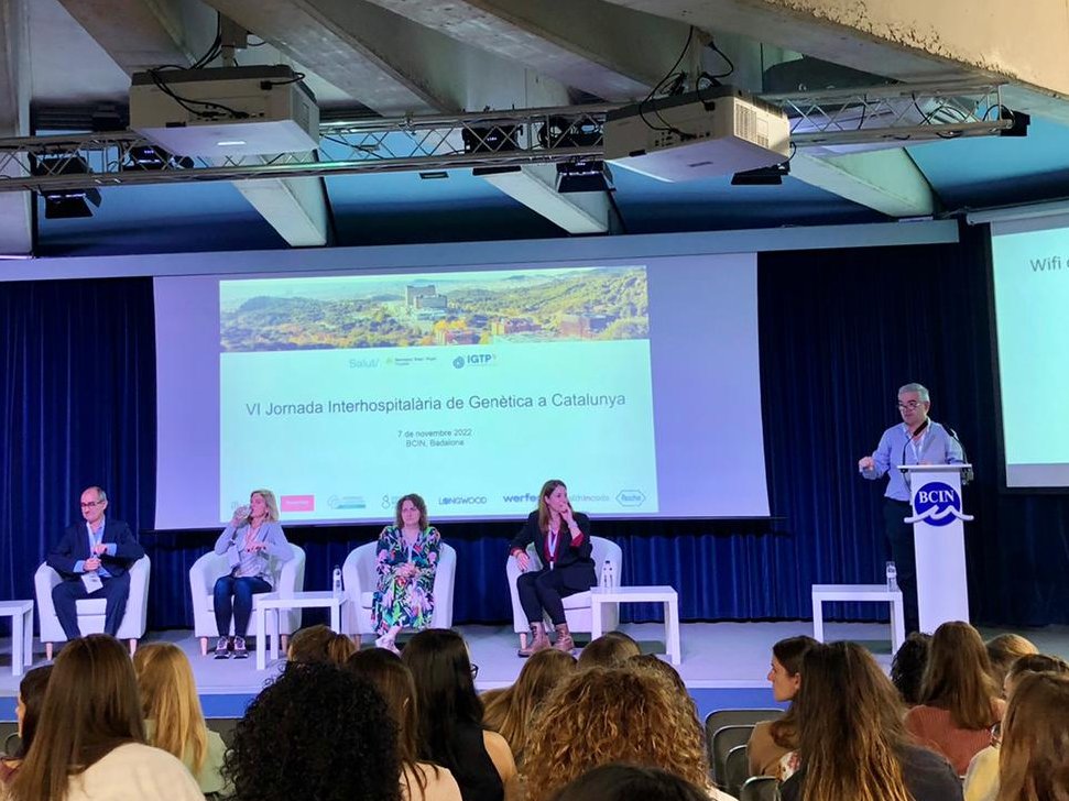 És un plaer assistir a la VI Jornada Interhospitalària de Genètica a Catalunya #CATgenetica Compartir coneixement ens permet avançar més ràpidament cap a una #salut on la #genètica tingui el paper que li correspon, tant en la prevenció, com en el diagnòstic de malalties.