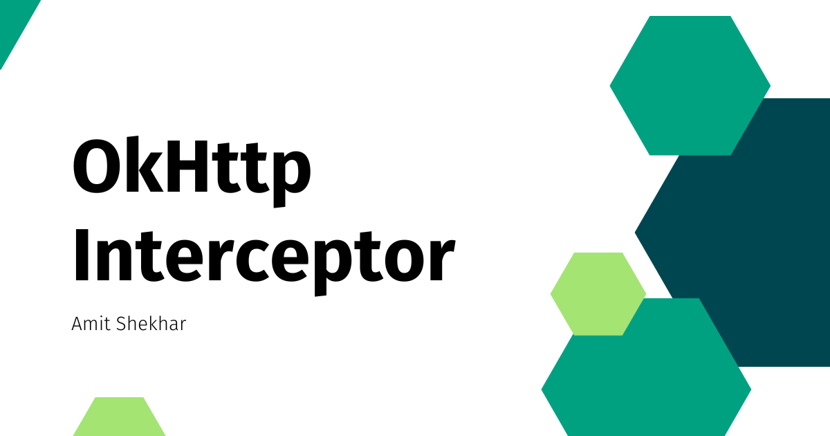 amitiitbhu's tweet photo. [Android Blog] OkHttp Interceptor

• What are Interceptors
• Types of Interceptors
• How to add them to the OkHttpClient
• Creating them
• Real use cases using them

Learn here: https://t.co/n1XDnHeA0U

#AndroidDev https://t.co/xyjVDC4jDI