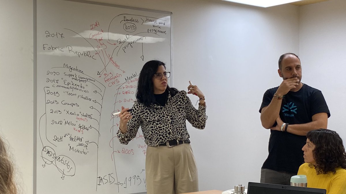 abd_ong's tweet photo. #Iasis presenting their different programs and projects about migration and health care in #Greece. From home support, day care, refugee camps, community centers or fashion upcycling projects for migrant and refugee people. https://t.co/HLeuinEZmW